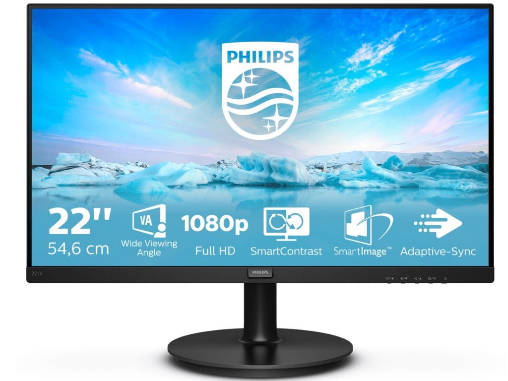 Monitor PHILIPS 221V8/00 21.5"/VA/1920x1080/75Hz/4ms GtG/VGA,HDMI/VESA/crna - Slika 2